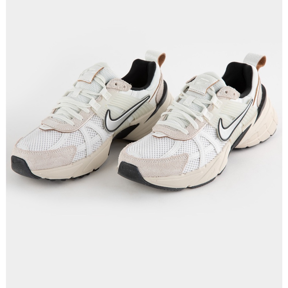 Nike V2K Cream and White Athletic Shoes